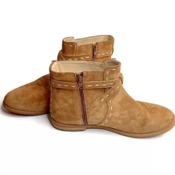 Hush puppies size 7 genuine suede leather ankle boots worry free suede - Picture 8 of 10